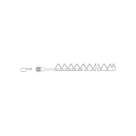 Aftermarket 7', Black, 11ga under serrated, RIveted A-800-500-AI
